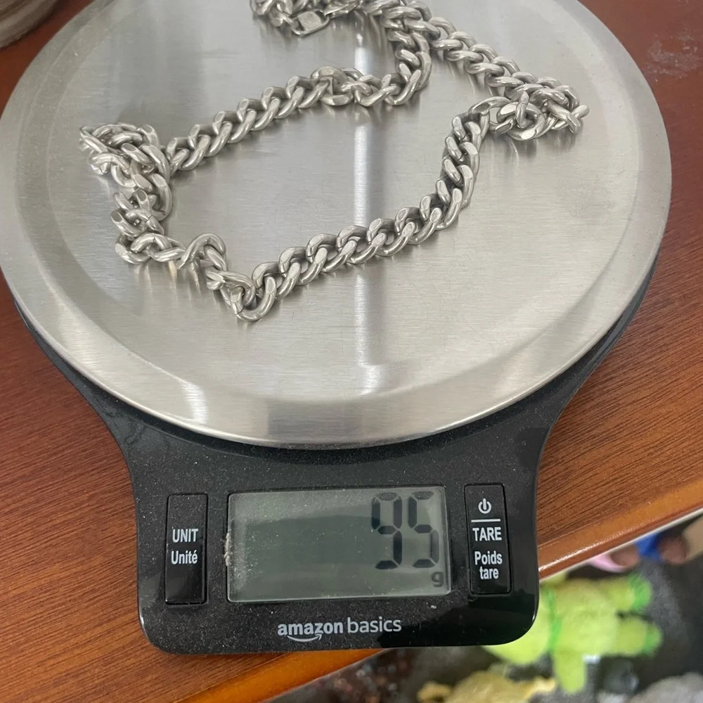 .999 Silver Curb Link Chain Necklace - Picture 6 of 6